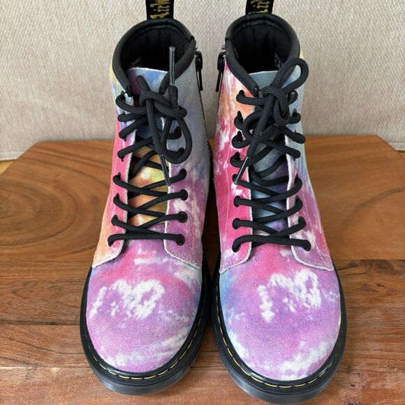 Dr. Martens Rainbow 1460 Junior Tie Dye Colorful Ombre Pascal Boots Youth Size 3 - Picture 6 of 9